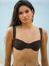 Nina Underwire Top- Espresso