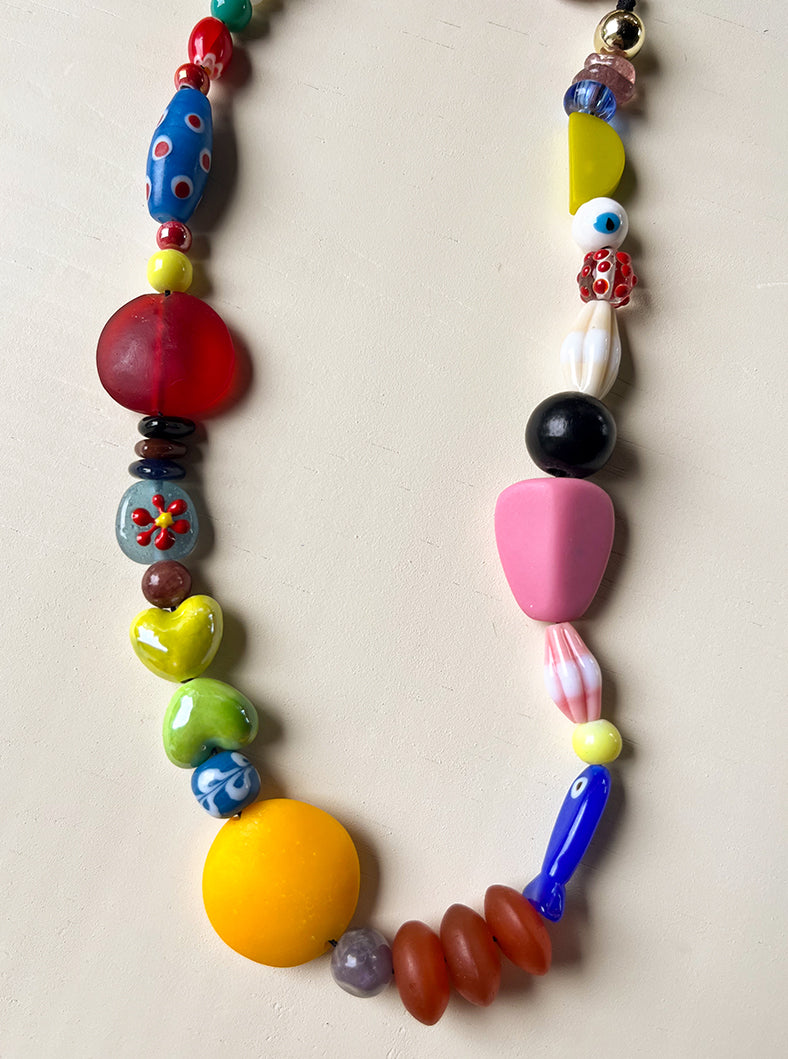 Funky Bead Necklace Stack