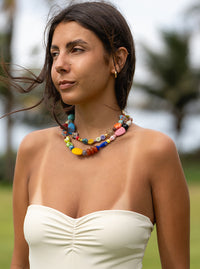 Funky Bead Necklace Stack