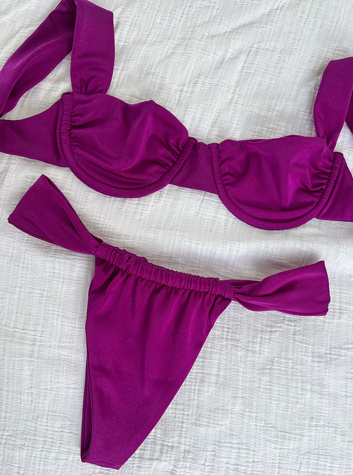 Nina Underwire Top-Violet