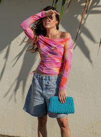 Off Shoulder Top- Orchid