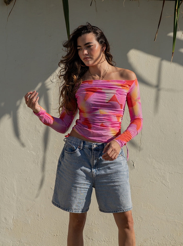 Off Shoulder Top- Orchid