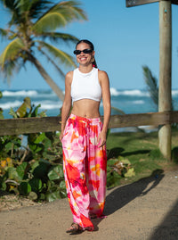 Sofi Silky Pants - Orchid