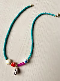 Turquoise Beach Charm Necklace