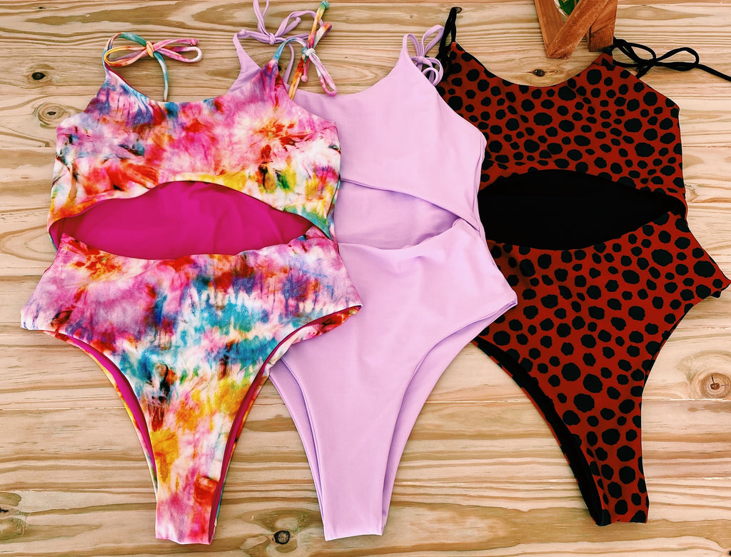 Our best seller one-piece: NOW available in new prints and colors!