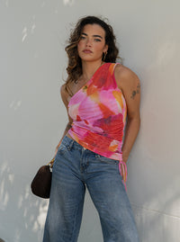 One Shoulder Top- Orchid