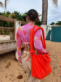 Bobbi Multi Use Tote Bag- Orange