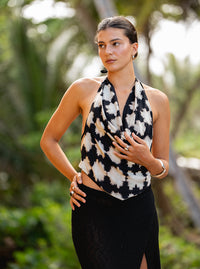 Cowl Top- Shibori