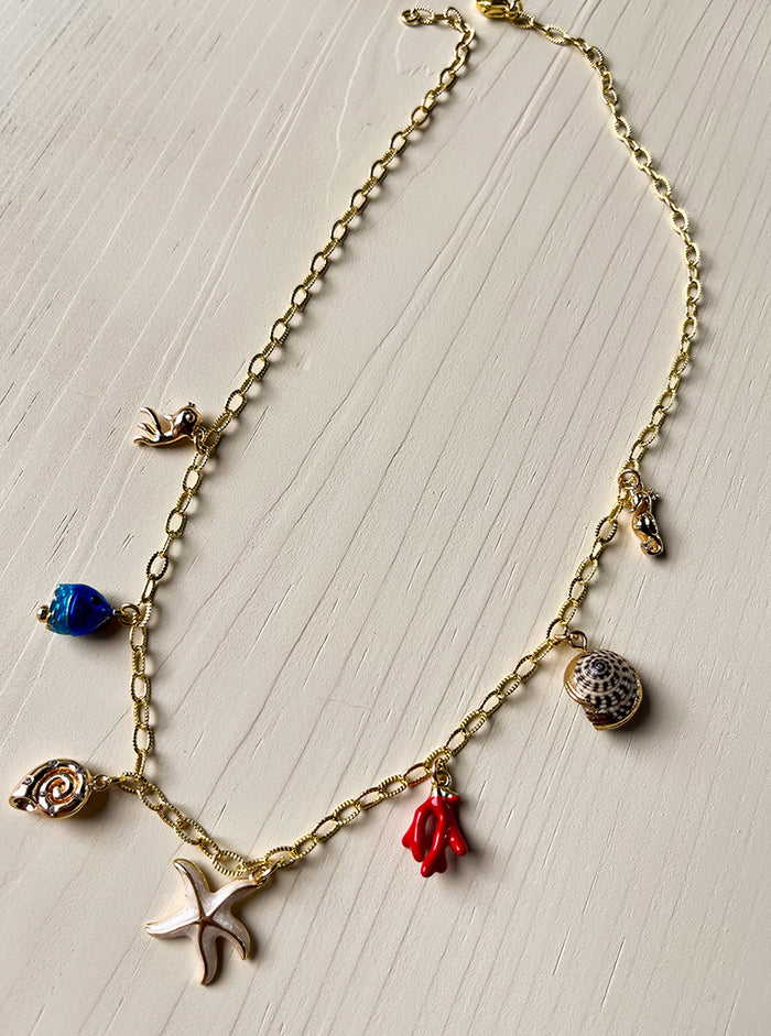 Multi Color Beach Necklace Stack