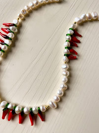 Chili Pepper Stack Necklace