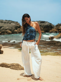 One Shoulder Top- Dark Could