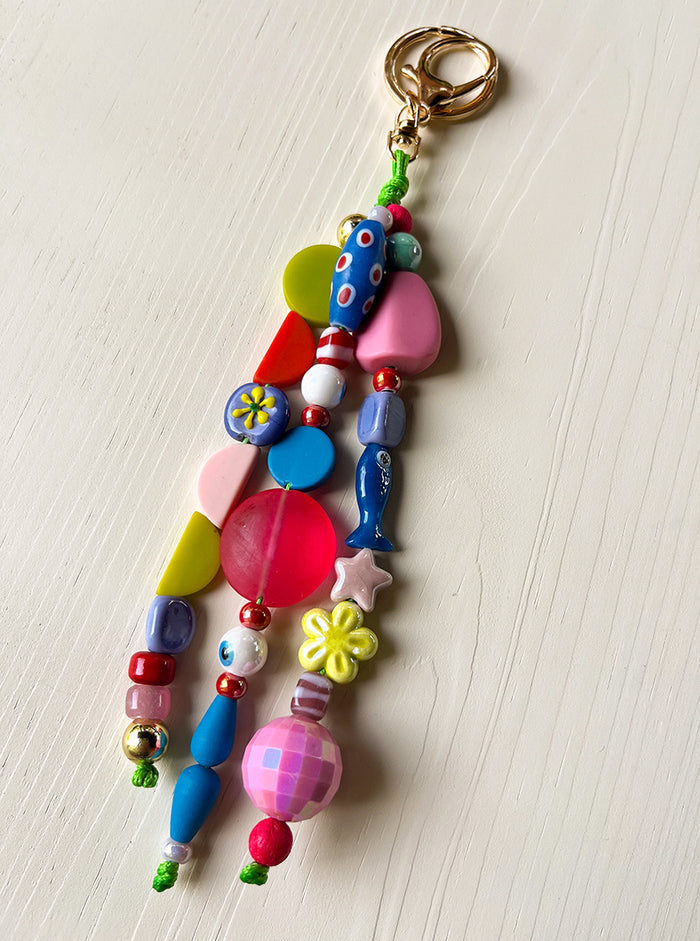 Pink Disco Bag Charm