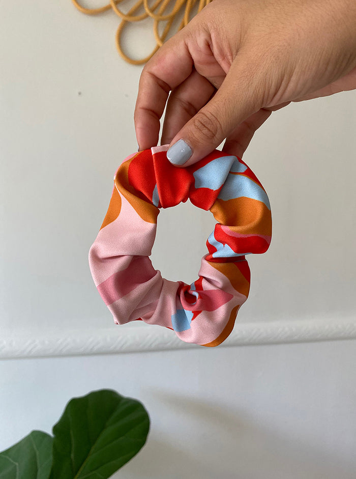 Hair Scrunchie - Marble Print